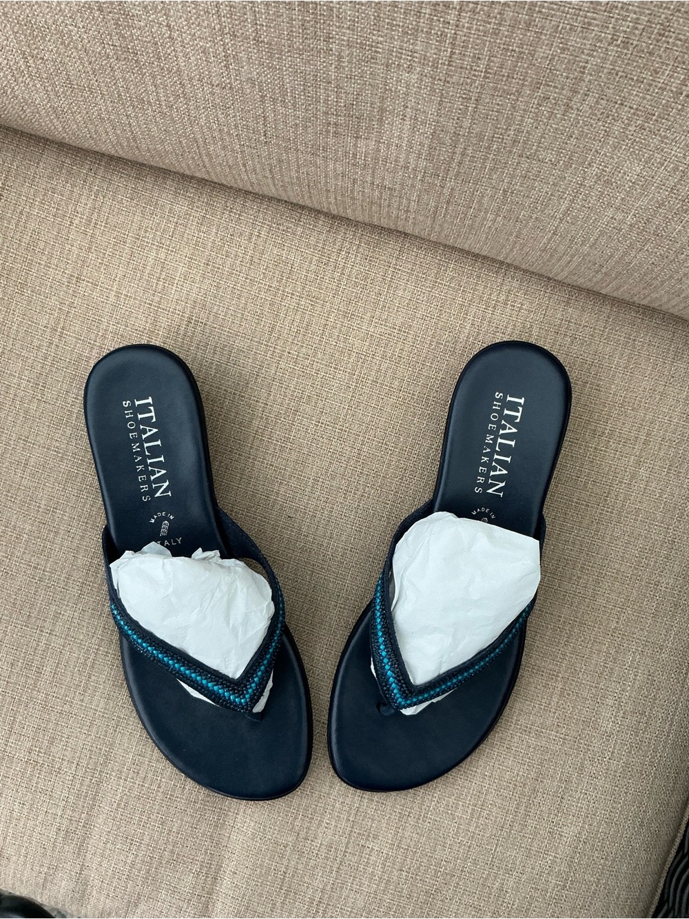 Italian Shoemakers beaded sandals